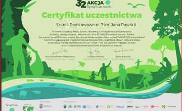 Szkoła Podstawowa nr 7 w Oleśnicy z Wielkim Zielonym Sercem