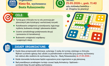 Szkolny turniej gry w Chińczyka